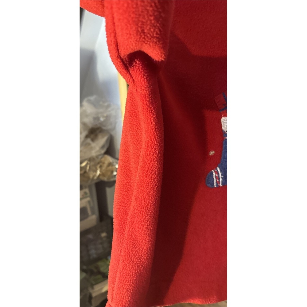White Stag Ugly Christmas Sweater X-Large(16-18) Stockings Fleece Vintage Zipper - Picture 5 of 7